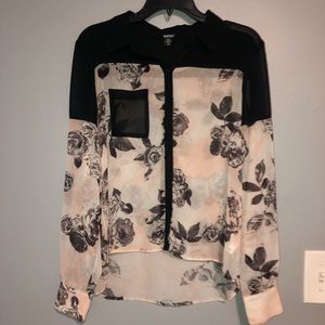 Floral Button Down Blouse - Buffalo David Bitton